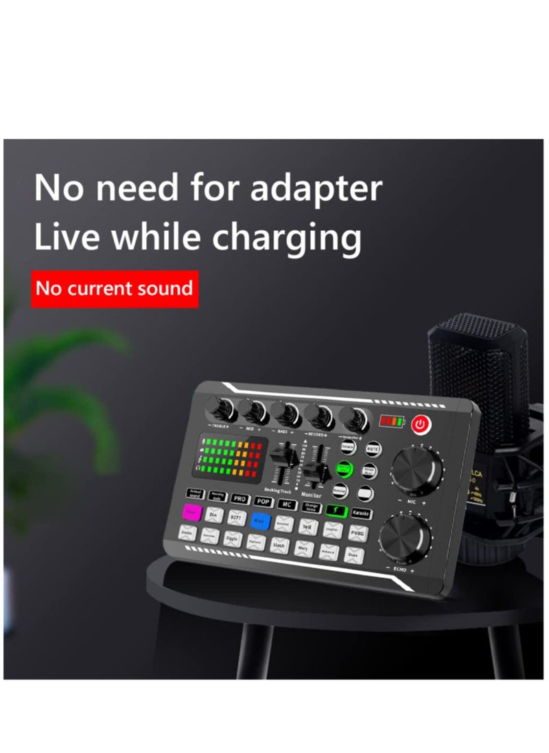 Arabest F998 Sound Card with 16 Sound Effects Audio Recording Sound Mixer Audio Mixing Console Amplifier for Phone PC  - Image 2