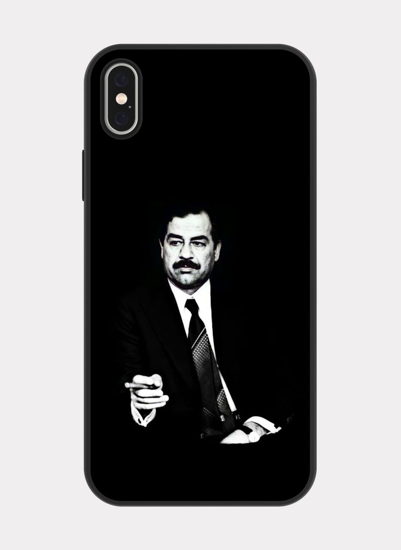 بكسلات كفر ايفون اكس اس ماكس صدام حسين اسود - Image 1
