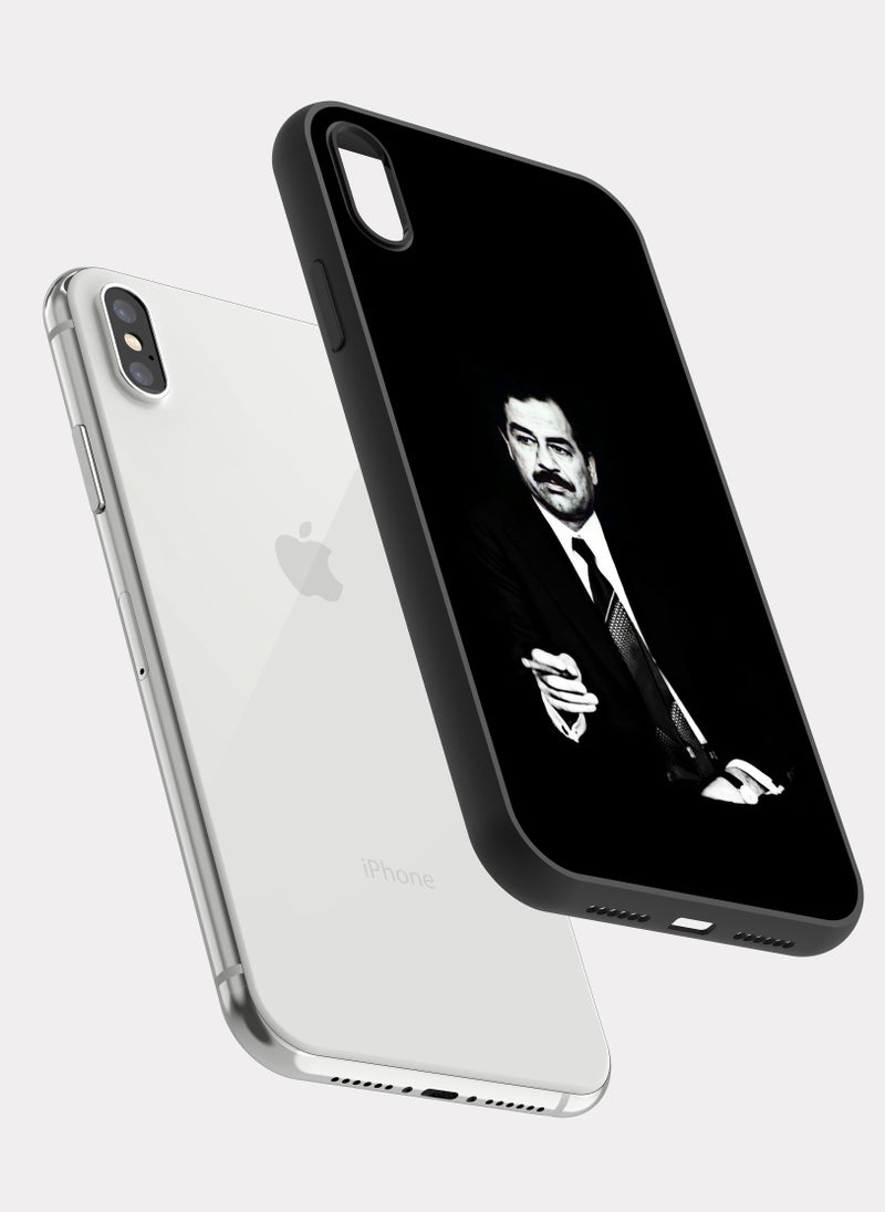 بكسلات كفر ايفون اكس اس ماكس صدام حسين اسود - Image 2