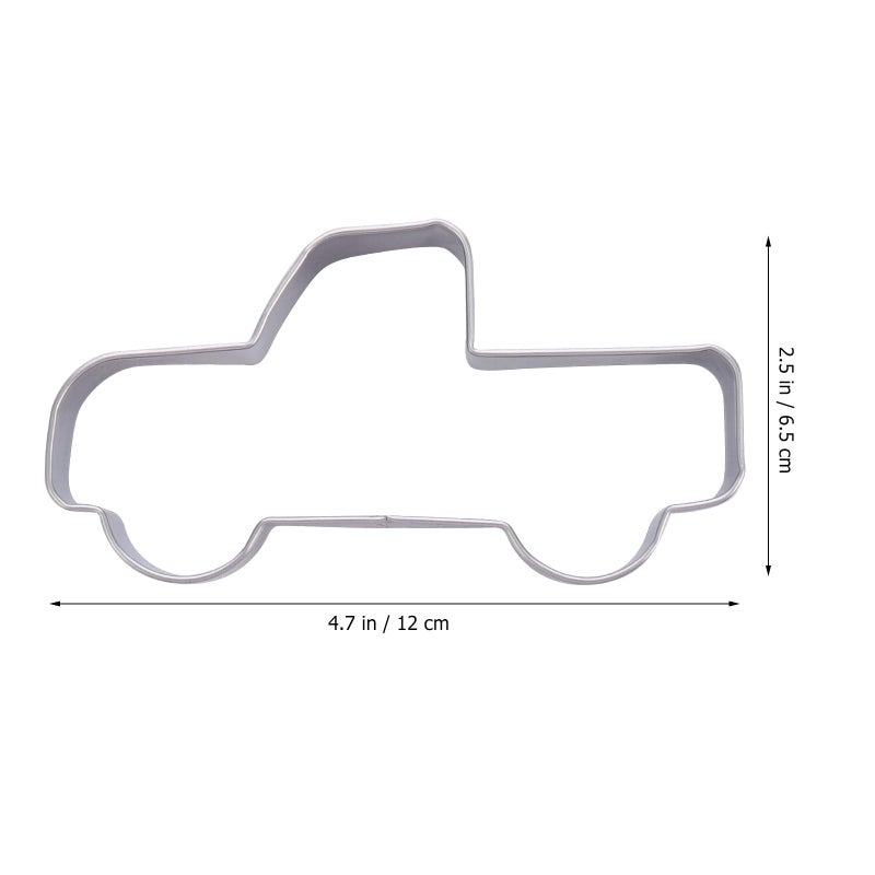 Stainless Steel Car Cookie Cutters Set Of 5 Kitchen Baking Molds For Pastry Biscuit - Image 3