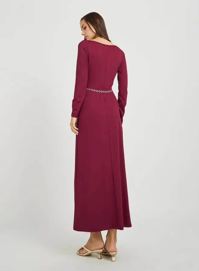Take Two Long Sleeve Column Dress
