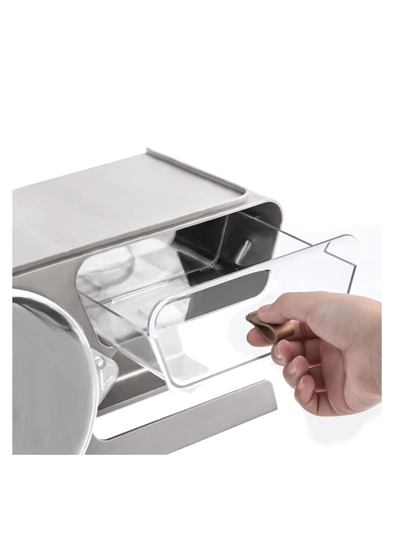 AIWANTO Face Towel And Hair Dryer Rack White  - Image 2