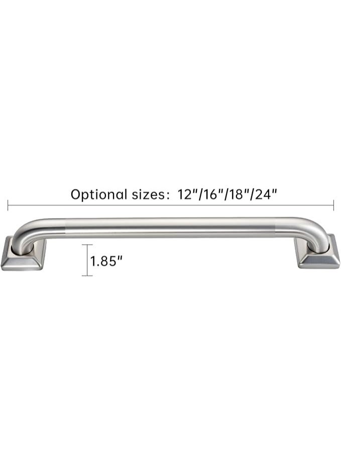 Suction Cup Shower Grab Bar with Strong Safety Grip (15.5 Inch) - Heavy Duty Removable Bathroom Handle for Seniors and Handicap - No Drilling Waterproof Safety Rail (1 Pack) - Image 2