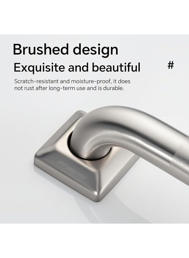Suction Cup Shower Grab Bar with Strong Safety Grip (15.5 Inch) - Heavy Duty Removable Bathroom Handle for Seniors and Handicap - No Drilling Waterproof Safety Rail (1 Pack) - Image 5
