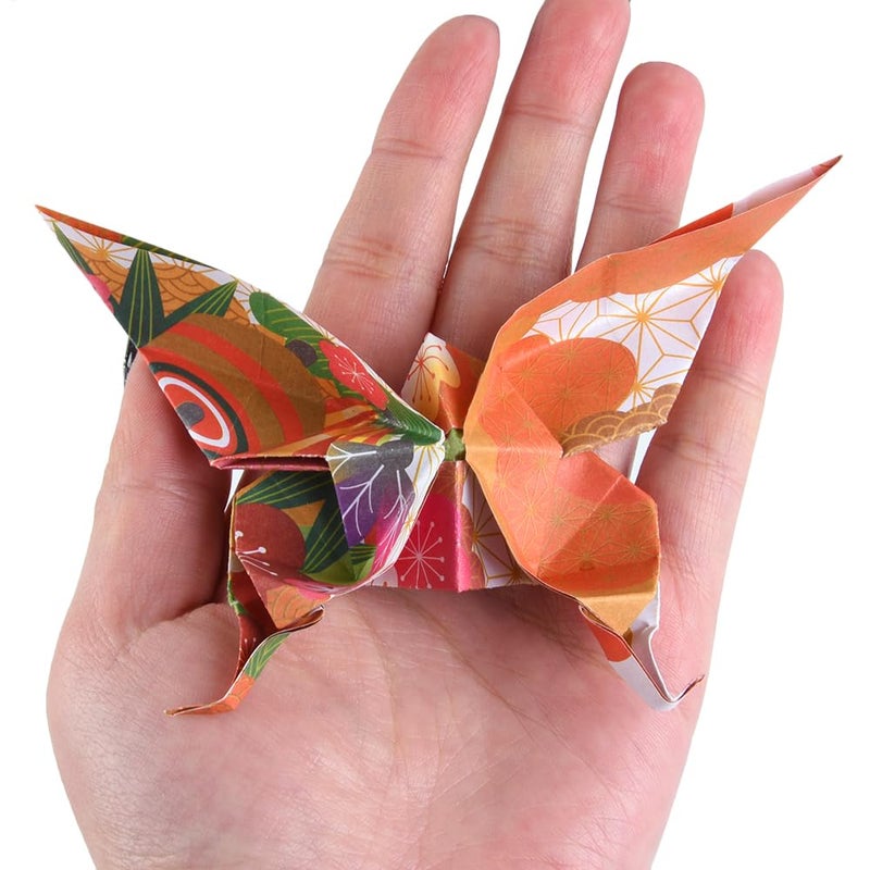 Qianshan Origami Paper Kit 50 Sheets 70GSM 6 Inch Square Double Sided Color 50 Vivid Japanese Washi Chiyo Colors for Hand Crafts Origami Paper Arts Creativity.Japanese Sakuras - Image 5
