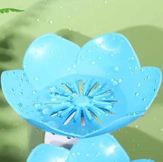 SHOPECOM SHOPECOM Wall- Mounted Drain Soap Box Double Layer Lotus Flower Shaped Soap Tray Removable Soap Dish Non- Slip Storage Self- Adhesive Bathroom Accessories (1pc) - Image 4