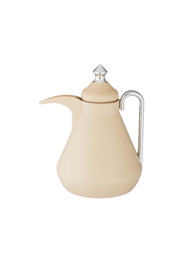 Host ☕✨ Luxurious coffee thermos in an elegant beige color with a shiny silver handle – 1 liter capacity | Modern design for sophisticated hospitality - Image 2