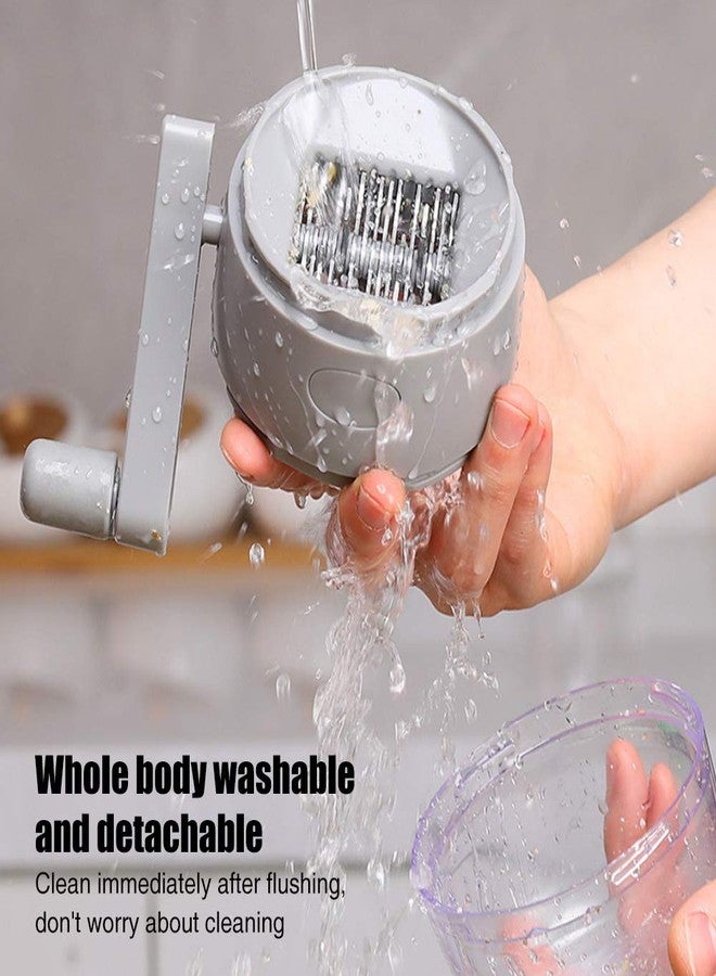 Calidaka Food Chopper Nut Chopper Grinder Hand Crank For All Nuts Walnut Pecans, Kitchen MultiChopper Shredder For Making Toppings - Image 4