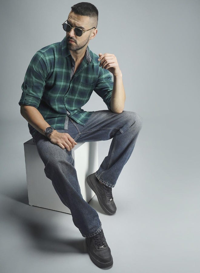 هاي ستار قمصان رجالي خضراء - أنيقة ومريحة للاستخدام اليومي - Image 1