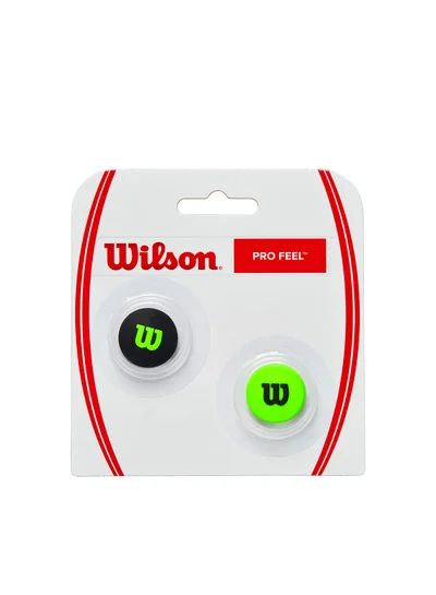 Wilson Pro Feel Blade Vibration Tennis Dampeners - Pack of 2, Black/ Lime