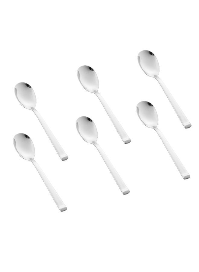 BSF ✨ Plain Steel Teaspoon Set – 6 Pieces ✨ - Image 2