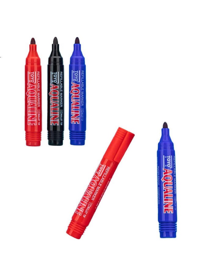 Toyo Mk138 Oil-Based Marker Pen, Tire Pen, Sign Pen, 12-Pack/Box, Blue - Image 3
