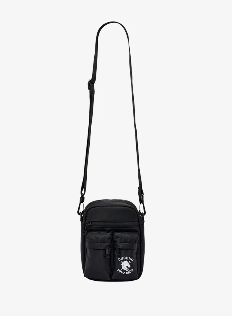 Duchini BLACK Men Adjustable Strap Crossbody Bag for Men | Best Price UAE