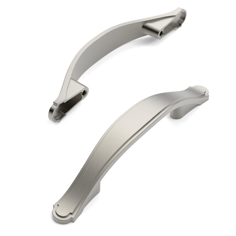 Amerdeco 10 Pack Brushed Satin Nickel Cabinet Pulls 3 Inch(76mm) Hole Center Cabinet Hardware Kitchen Cabinet Handles for Bathroom Dresser Pulls ZH0068 - Image 2