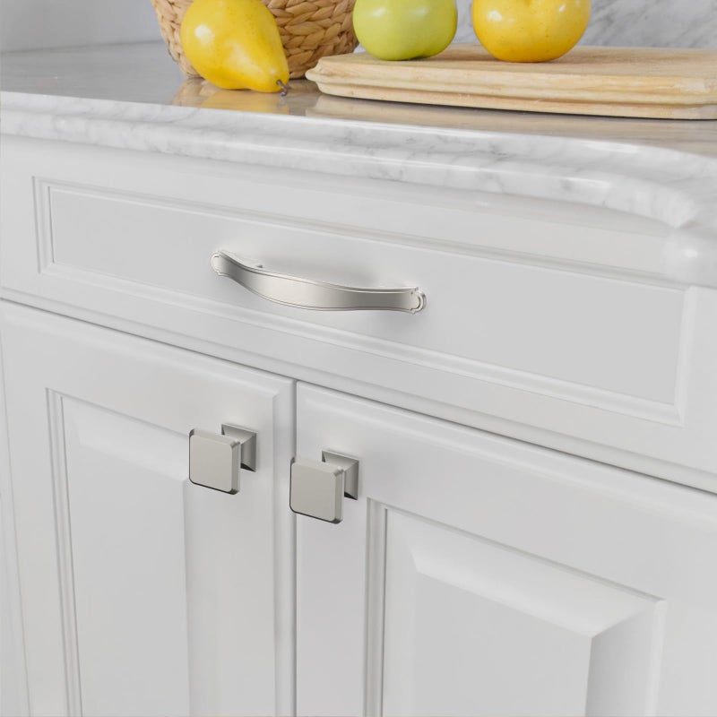 Amerdeco 10 Pack Brushed Satin Nickel Cabinet Pulls 3 Inch(76mm) Hole Center Cabinet Hardware Kitchen Cabinet Handles for Bathroom Dresser Pulls ZH0068 - Image 4