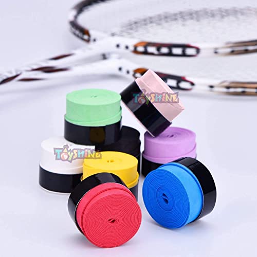 Toyshine 4 Pieces Tennis Badminton Racket Overgrips, Anti-Slip and Super Absorbent Sweat Tennis Racket Grip Tape (Plain Red) SSTP - Image 4