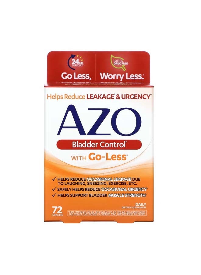 AZO - Bladder Control with Go Less 72 Capsules - Image 1