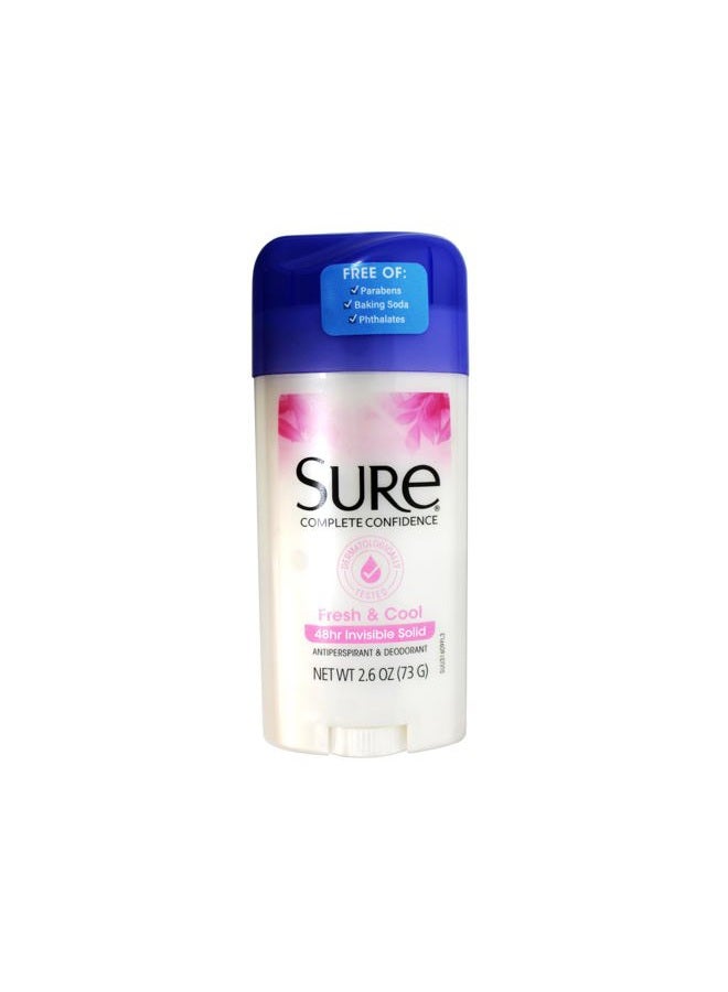 Sure Anti-Perspirant & Deodorant Invisible Solid Fresh & Cool 2.60 oz (Pack of 2) - Image 2