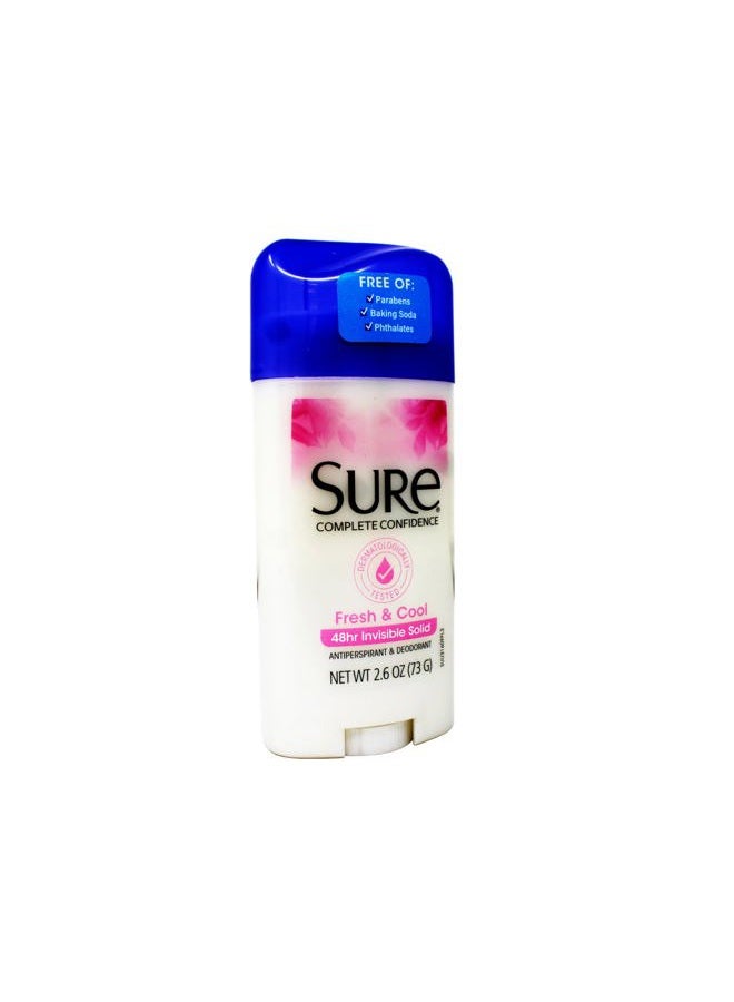 Sure Anti-Perspirant & Deodorant Invisible Solid Fresh & Cool 2.60 oz (Pack of 2) - Image 4