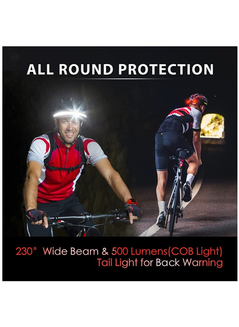 Led Headlamp Rechargeable - Waterproof Brightbeam Neckband and Headlamp Flashlight with 4 Lighting Modes for Camping Running Hiking Hardhat