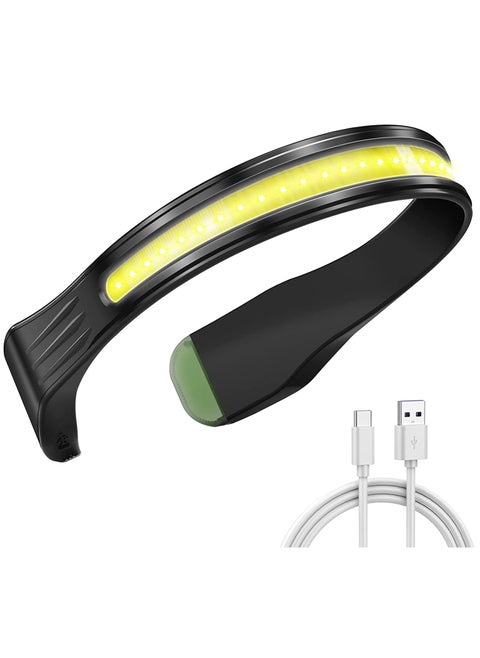Led Headlamp Rechargeable - Waterproof Brightbeam Neckband and Headlamp Flashlight with 4 Lighting Modes for Camping Running Hiking Hardhat