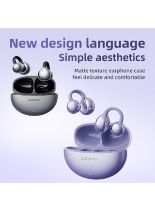 T410 Wireless Earphones, Bluetooth Earbuds, Futuristic Aesthetic Design, Feather-Like Wearing, Open-Ear Listening, Long Battery Life, iOS And Android Grey - view 5