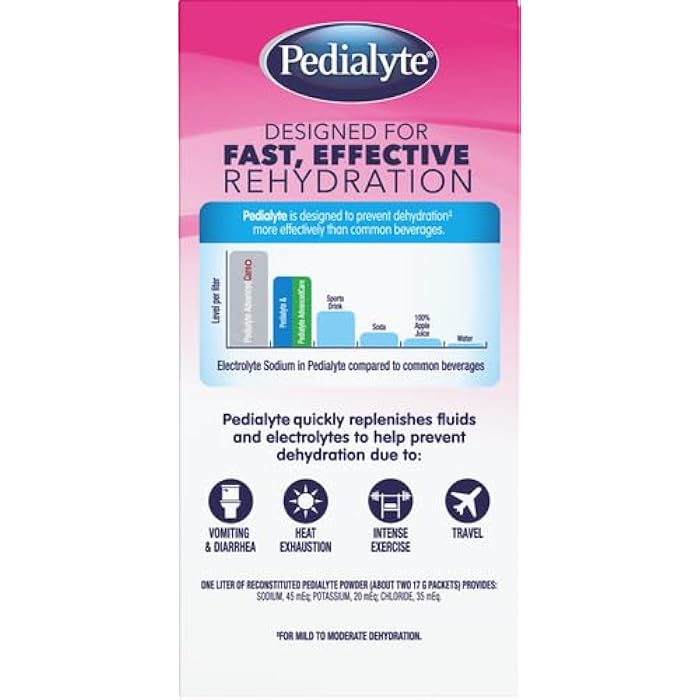 Pedialyte Electrolyte Powder Strawberry Lemonade, 6 Count (Pack of 1) - Image 3