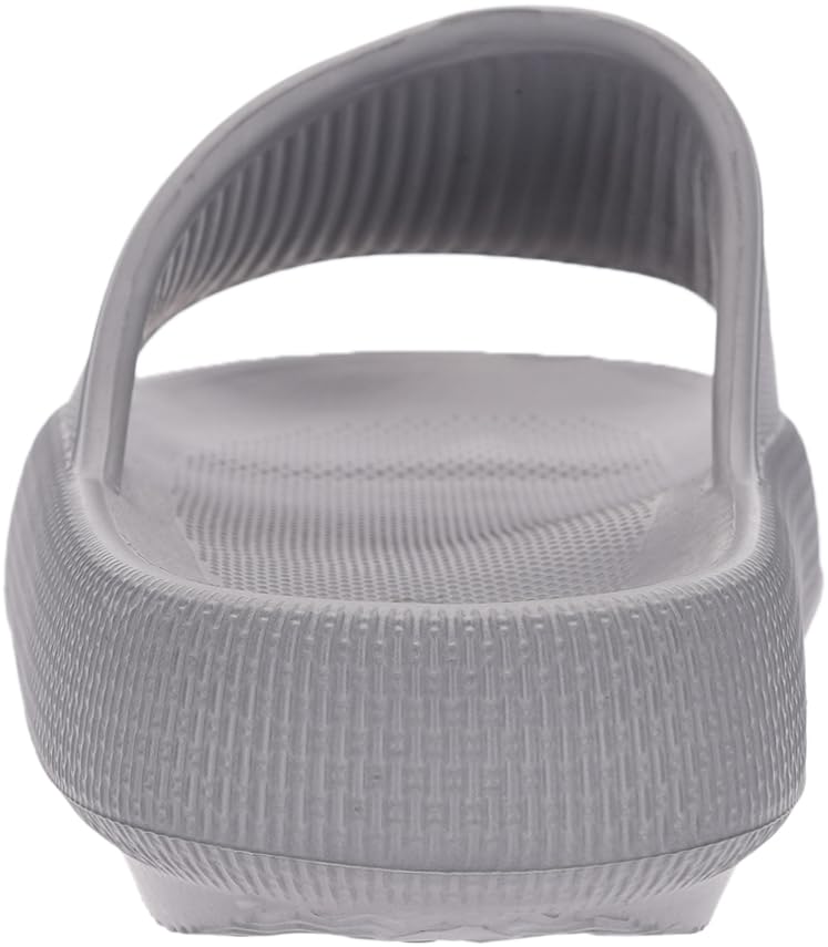 BRONAX Pillow Slippers for Women and Men | House Slides Shower Sandals | Cushioned Thick Sole 37-38 Grey - Image 5