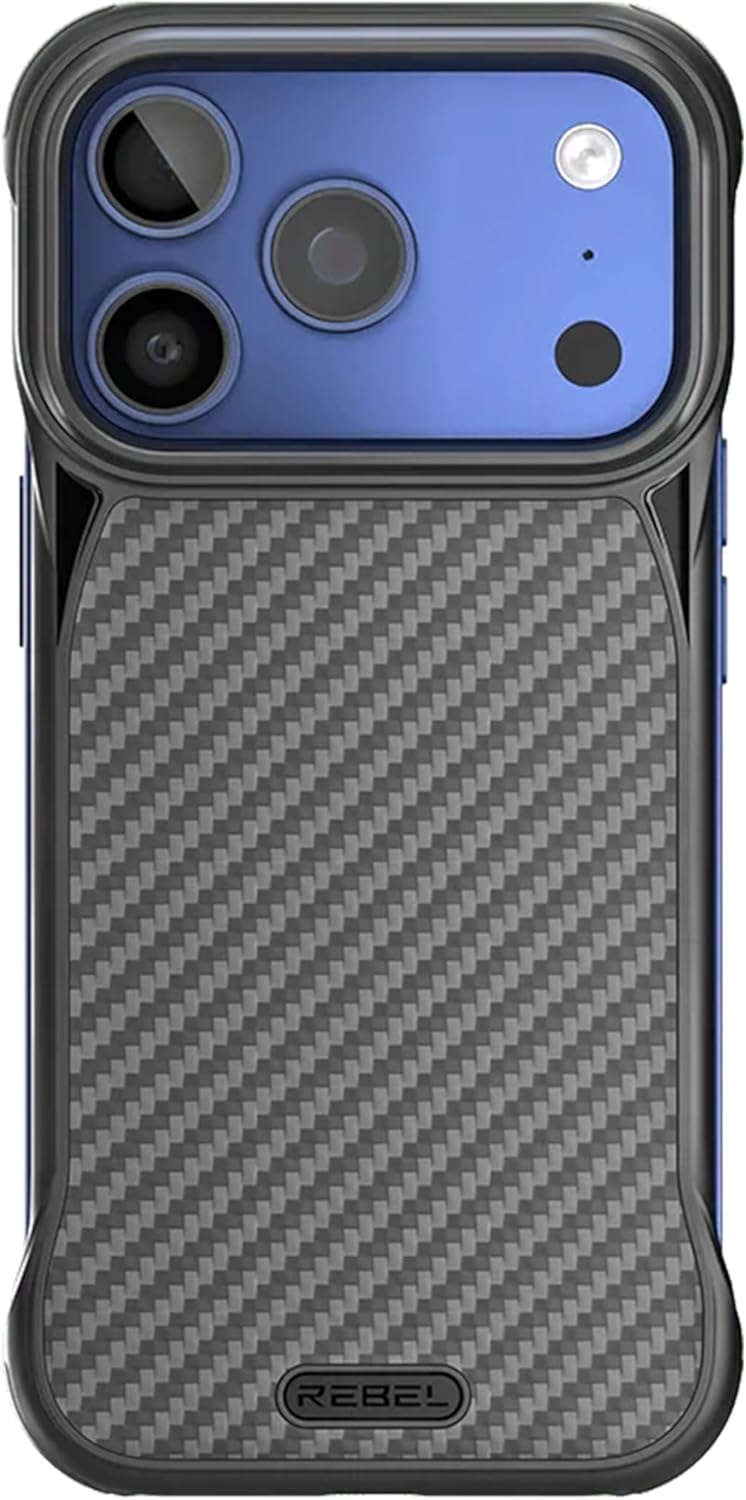 Rebel iPhone 17 Pro Case [Flex Series] Exposed Sides for Comfort, Aramid Fiber, Compatible with MagSafe, Shockproof Corners, Metal Lens, Frameless Protective Design, Phone from - Image 4