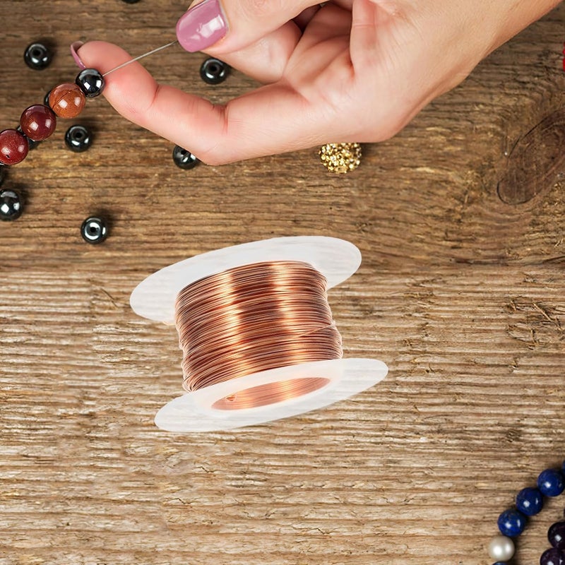 9% Pure Soft Copper Wire 24 Gauge 130 Feet Beading Wire for Jewelry Making and Gardening DIY Projects Electroculture for Bonsai and Art - Image 5
