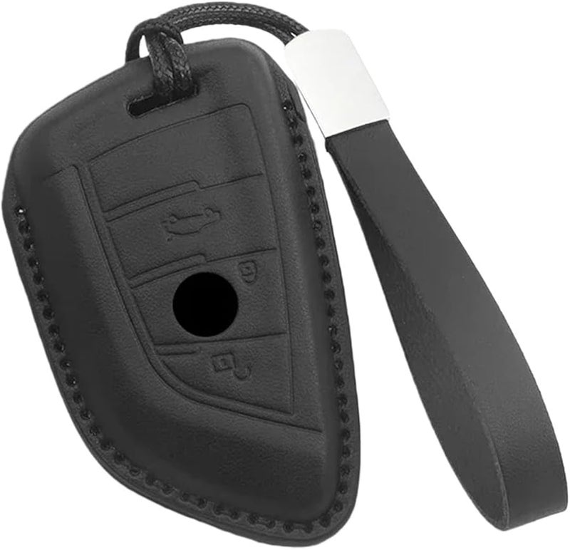 Black A2 Car Key Case Cover Shell Fob Compatible For BMW 1 7 Series X1 X3 X4 X5 X6 X7 - Image 1