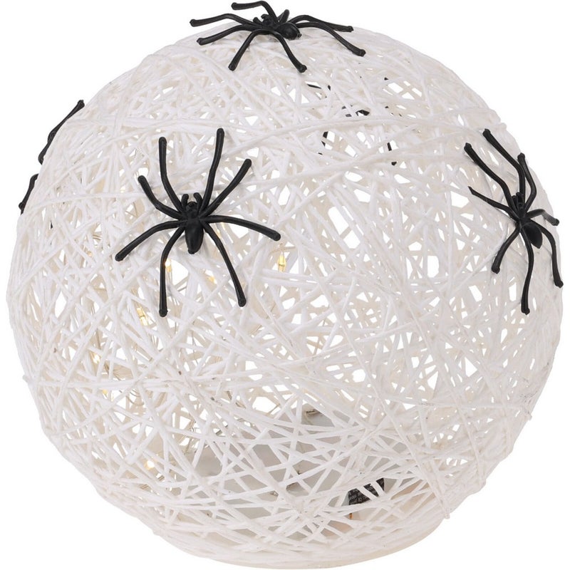 Koopman Spider on Ball Decoration with LED – 15cm Halloween Ornament, Holiday Seasonal Decor for Home, Tabletop & Spooky Festive Display, Assorted 1 piece - Image 3