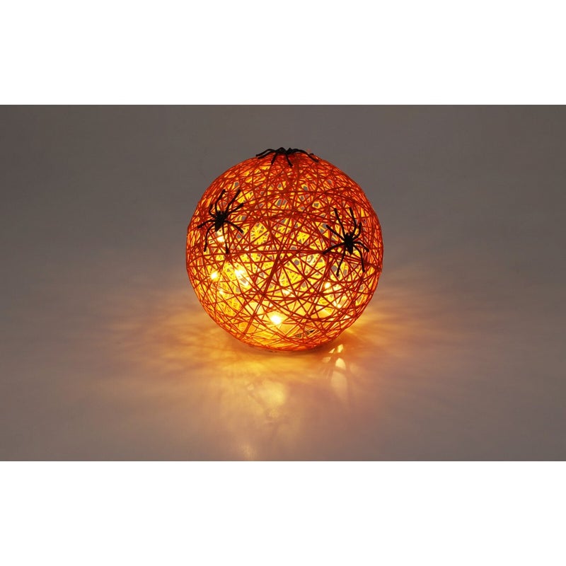 Koopman Spider on Ball Decoration with LED – 15cm Halloween Ornament, Holiday Seasonal Decor for Home, Tabletop & Spooky Festive Display, Assorted 1 piece - Image 5