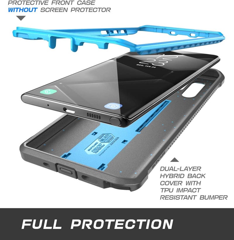 SupCase Unicorn Beetle Pro Rugged Holster Case with Kickstand for 6.8-Inch Samsung Galaxy Note 10 Plus/Samsung Galaxy Note 10 Plus 5G (2019), Blue - Image 4