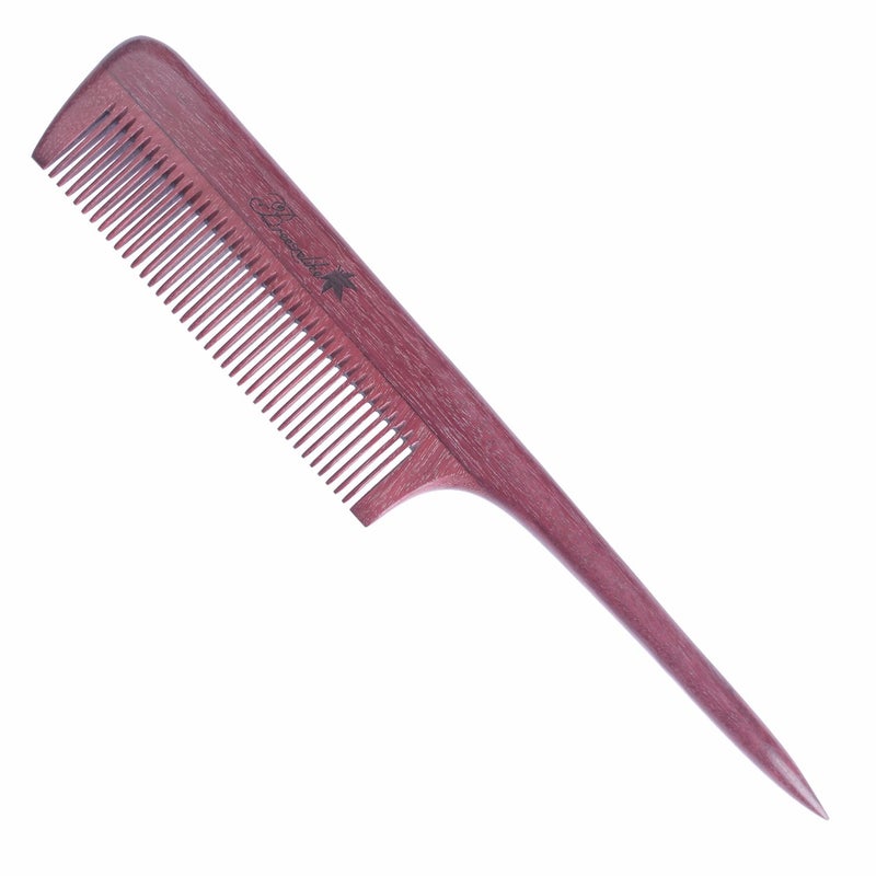 Breezelike Hair Combs  Fine Tooth Purpleheart Wooden Tail Comb  No Static Teasing Hair Comb for Women