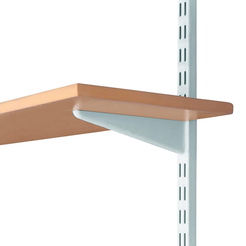 Impex Heavy Duty Double Slotted Channel and White Shelf Bracket | 6 Inch | Adjustable Multipurpose Shelf mounting Bracket, Knife Shelf Bracket for Home Kitchen Shop - Image 3