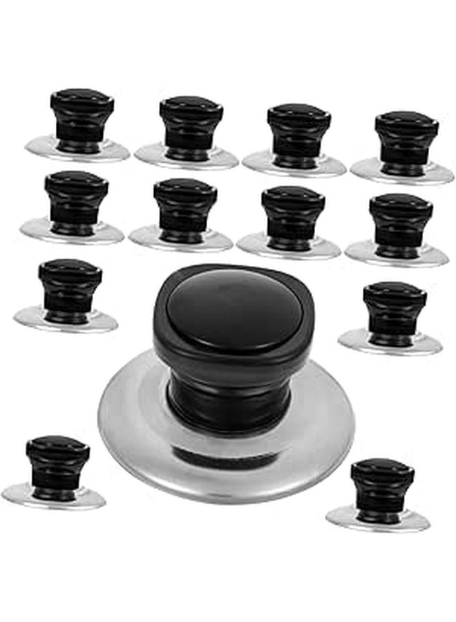 Square Pot Lid Knobs 12 Pack Replacement Handles Smooth Surface Comfort Grip - Image 1