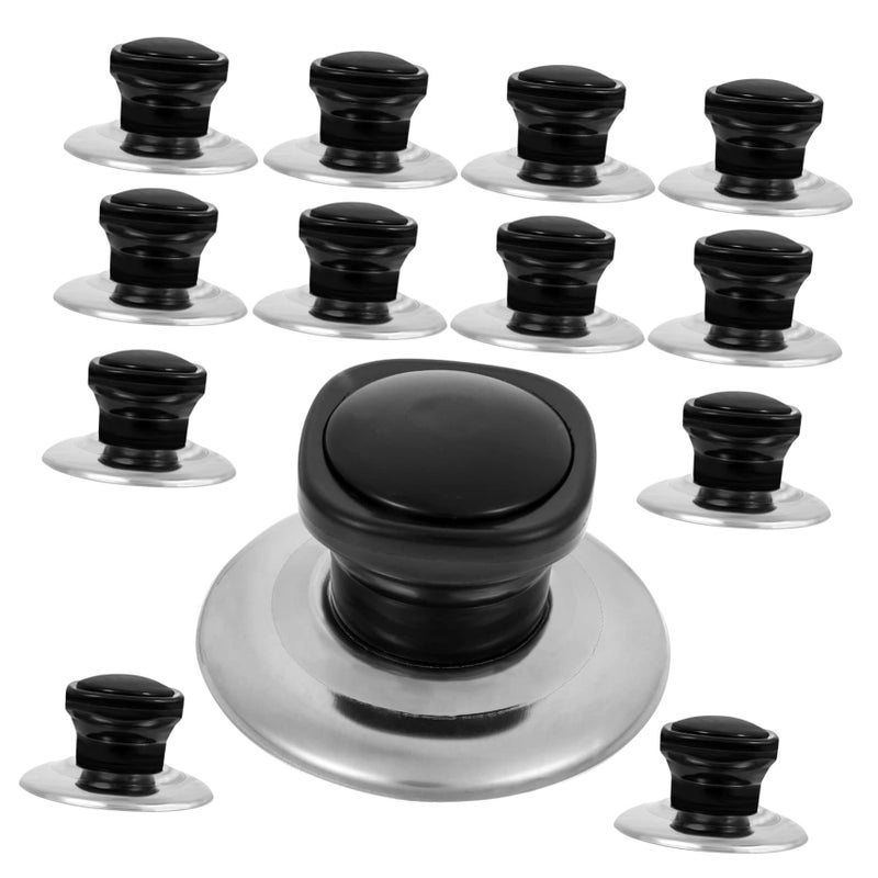 Square Pot Lid Knobs 12 Pack Replacement Handles Smooth Surface Comfort Grip - Image 2
