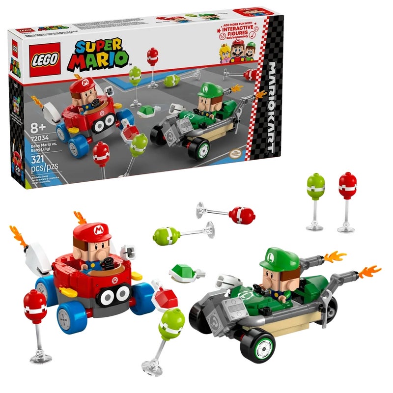 LEGO - Super Mario Baby Mario vs. Baby Luigi 321 Pieces - 72034 - Image 2