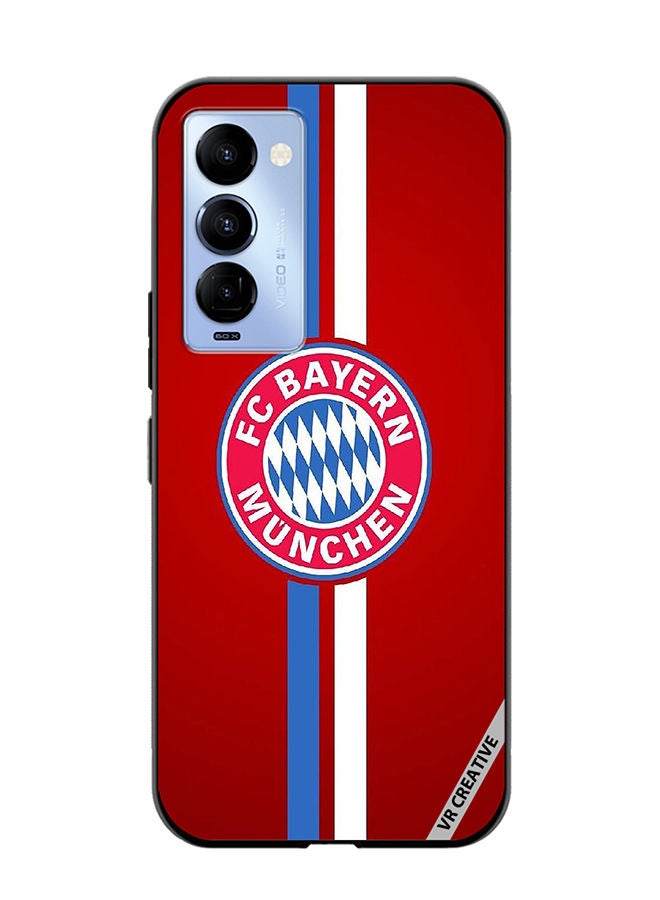 VR CREATIVE Protective Case Cover For Tecno Camon 18/18 P Fc Bayern Munchen Logo Red Design Multicolour - Image 1