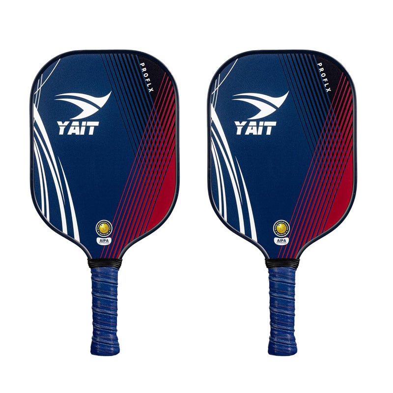 YAIT Sports Proflx Pickleball Paddle Set of 2 | 16 mm Fiberglass Surface | Highly Dense 8 mm PP Honeycomb Core | Highly Durable Fiberglass Paddle | AIPA Approved Pickle Ball Racket of USAPA Standards - Image 1