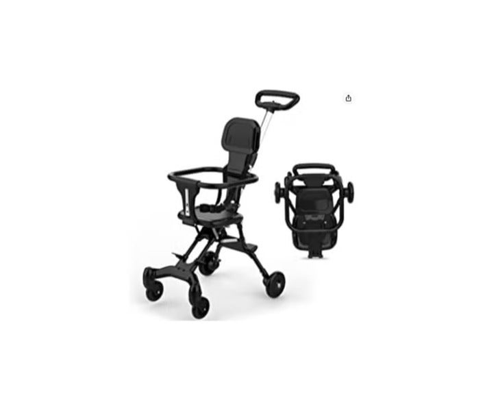 Pocket Stroller for Travel Stroller for Airplane- Portable Compact Airport Stroller - Small Stroller for Toddler Travel - All Terrain Stroller for Toddler Stroller for Upto 65 Lbs., black - Image 2