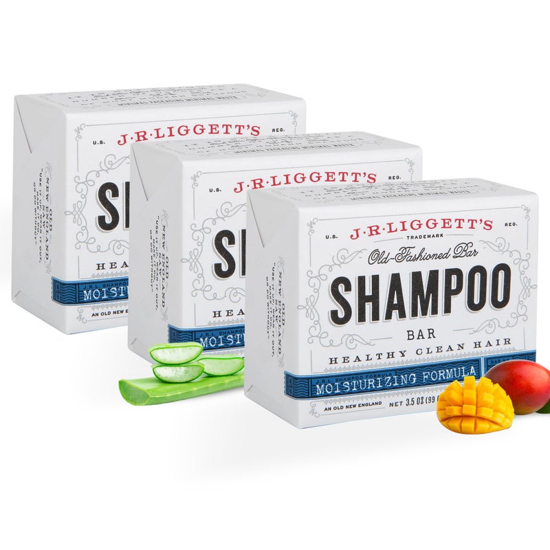 JRLIGGETTS AllNatural Shampoo Bar Moisturizing Formula Supports Strong and Healthy Hair Nourish Follicles with Antioxidants and Vitamins Detergent and SulfateFree Set of Three35 Ounce Bar