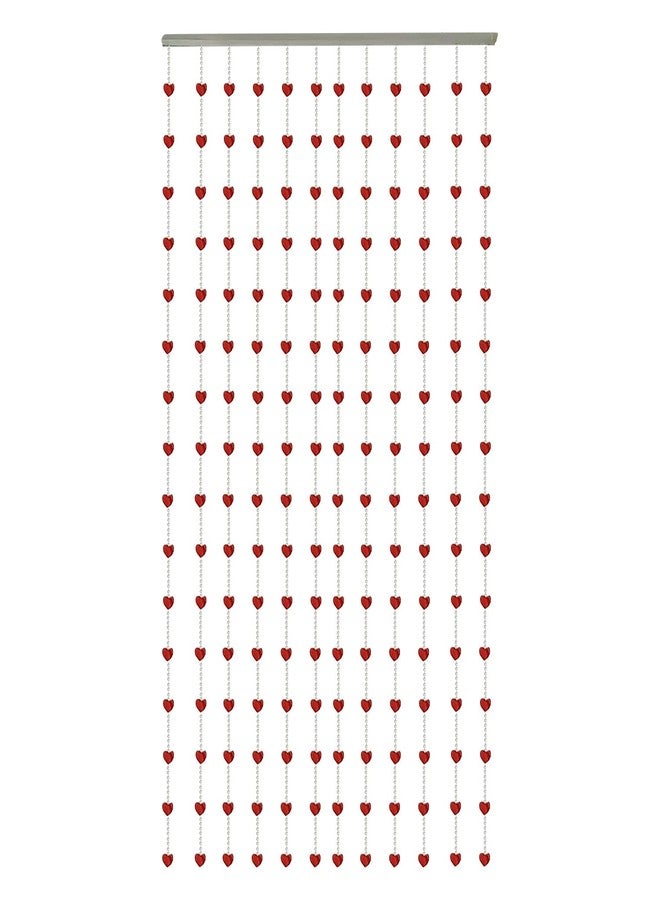 إيجان هوم ستارة خرز أكريليك جميلة من Asian Home - قلب أحمر - Image 1