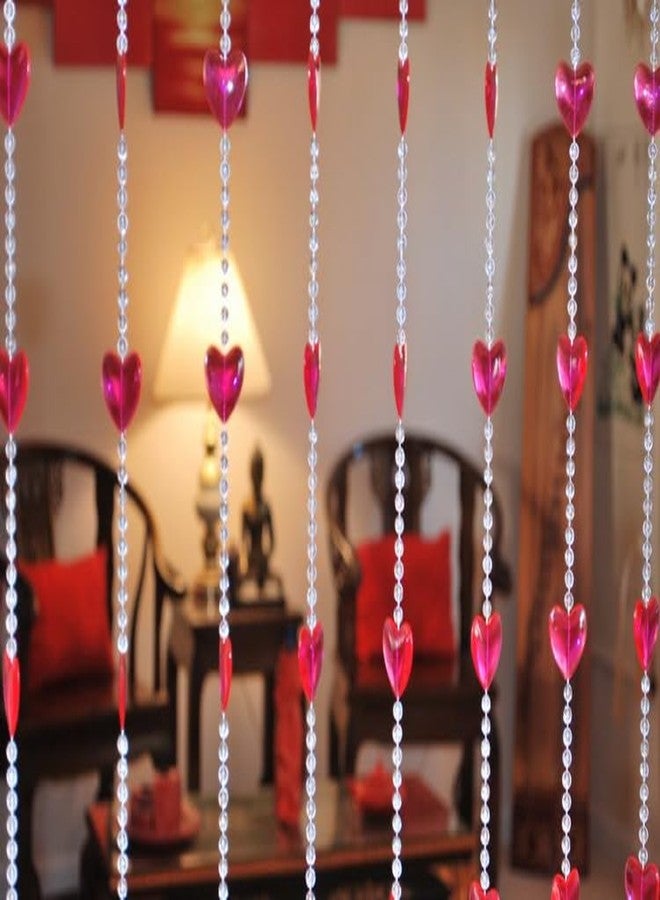 إيجان هوم ستارة خرز أكريليك جميلة من Asian Home - قلب أحمر - Image 3