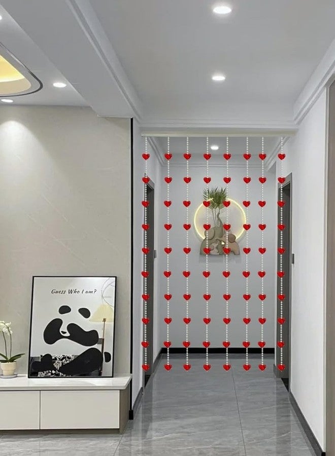 إيجان هوم ستارة خرز أكريليك جميلة من Asian Home - قلب أحمر - Image 4