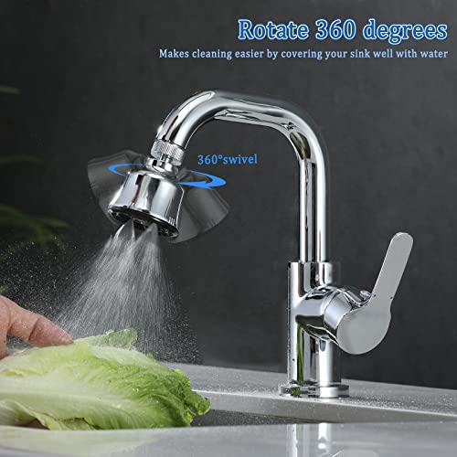 YDmeet Sink Faucet Sprayer Attachment, Upgrade 4 Mode Adjustable Kitchen Faucet Head, Movable Kitchen Tap Head 360° Rotatable with Extension Hose, Anti-Splash Sink Sprayer Facuet Nozzle Head Water Saving - Image 5
