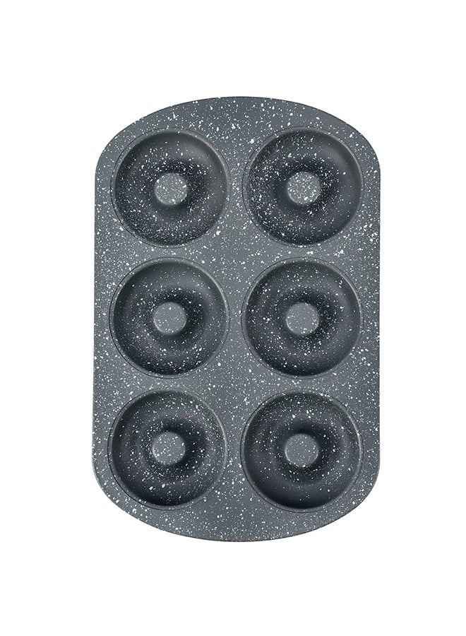 Royalford 6-Cavity Donut Pan Grey 32cm - Image 2