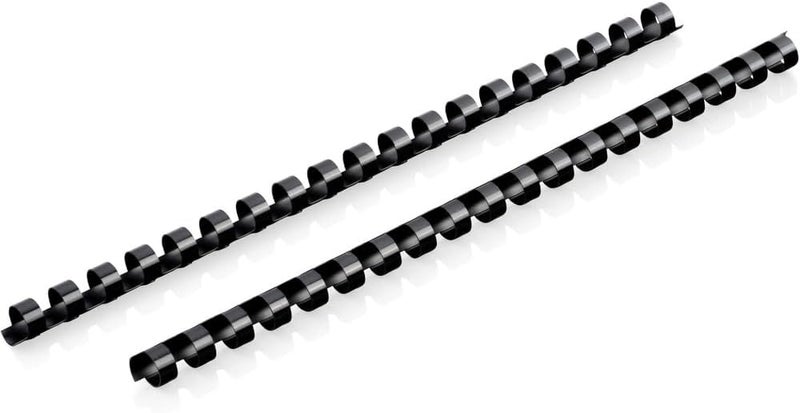 CombBind Binding Spines/Spirals/Coils/Combs, 7/16", 70 Sheet Capacity, Black, 125 Pack (4000133)