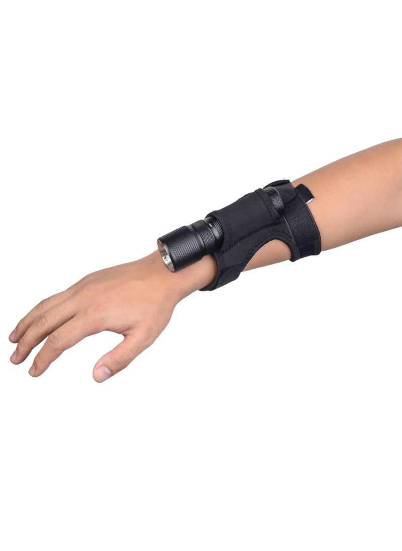 PYC - Diving Flashlight Glove Hands-Free Flashlight Holder Universal Adjustable Wrist Strap Scuba Dive Lights Accessories (Not Included Flashlight) - Image 1